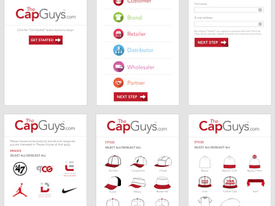 TheCapGuys.com - E-mail Newsletter Sign Up - Tablet App animation app branding design flat graphic design icon identity illustration logo ui ux vector web