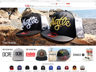 The Cap Guys - www.thecapguys.com - Website app branding design flat graphic design icon identity ui ux web website