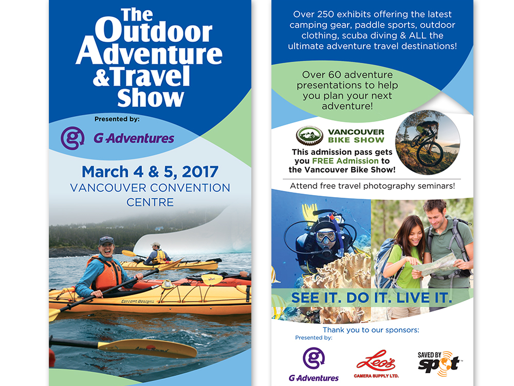 The Outdoor Adventure & Travel Show Flyer by Mark Anthony Rudder on