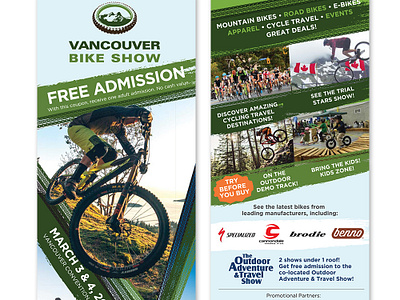 Vancouver Bike Show - Flyer branding brochure design flyer graphic design identity illustration print vector