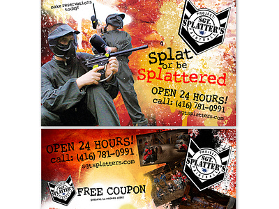 Sgt. Splatter Paintball - Flyer