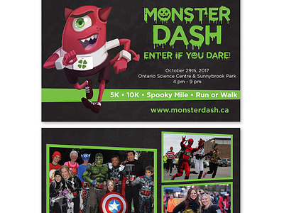 Monster Dash - Flyer branding brochure design flyer graphic graphic design illustration print vector