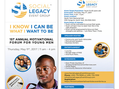 Social Legacy Event Group - Flyer branding brochure design flyer graphic design identity print