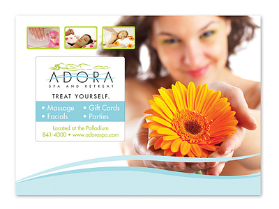 Adora Spa & Retreat - Sign branding design graphic design identity illustration logo poster promotion sign