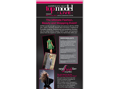 America's Next Top Model Live - Pull Up Banner