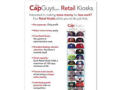 TheCapGuys.com - Retail Kiosks -  Poster