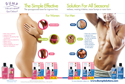 Bump Solutions - Print Ad ad design graphic indentity logo package design print promo promotion skin care