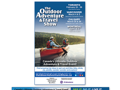 The Outdoor Adventure Show - Print Ads advertising brand branding design event graphic design logo print ad promotion