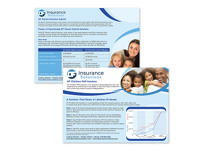 DF Insurance Solutions - Flyer advertising branding design flyer graphic design marketing printing vector