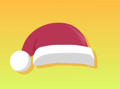Christmas hat @design beautiful christmas ilustration
