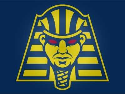 Memphis Pharaohs UPDATED baseball brand egypt football identity logo memphis pharaohs sports sports branding vector