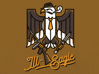 Ill-Eagle Imperial IPA beer eagle gangster illegal illustration ipa tap handle