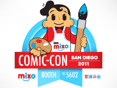 Mixo Comic Con Badge comic con mixo