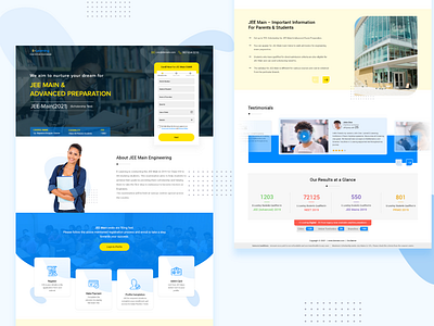 E-Learning Education branding design homepage landing page ui ui design ux visualdesign webpage website