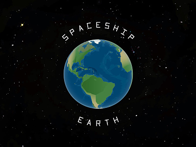 Spaceship Earth bucky earth fuller illustrator map space