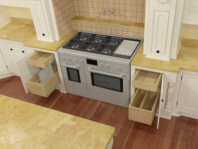 Kitchen Oven 3d 3ds max kitchen rendering