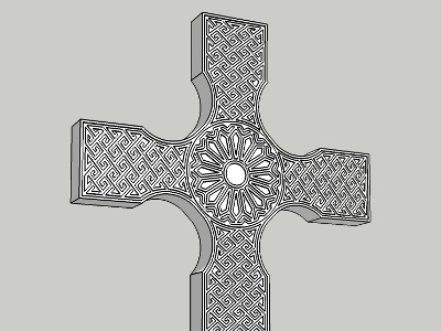 Celtic Cross 3d celtic cross sketchup