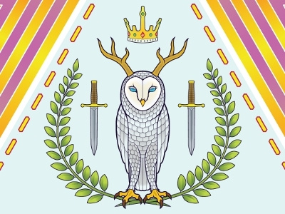 Owl Mid Prog illustrator owl symbol