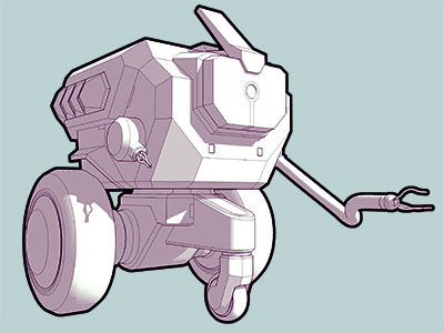 Cubot 3d robot sketchup