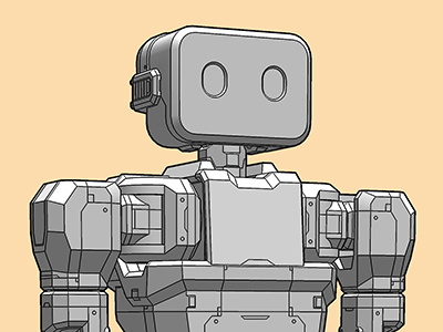 Humanoid Robot 3d 3d modeling robot sketchup