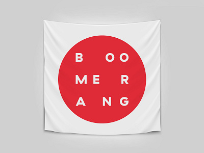 Boomerang flag flag