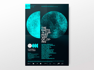 The Earth → Current Way of Living art design exhibition poster