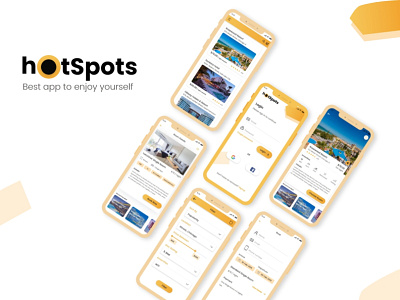 Hotel booking App adobe xd ios app design mobile apps ui kit