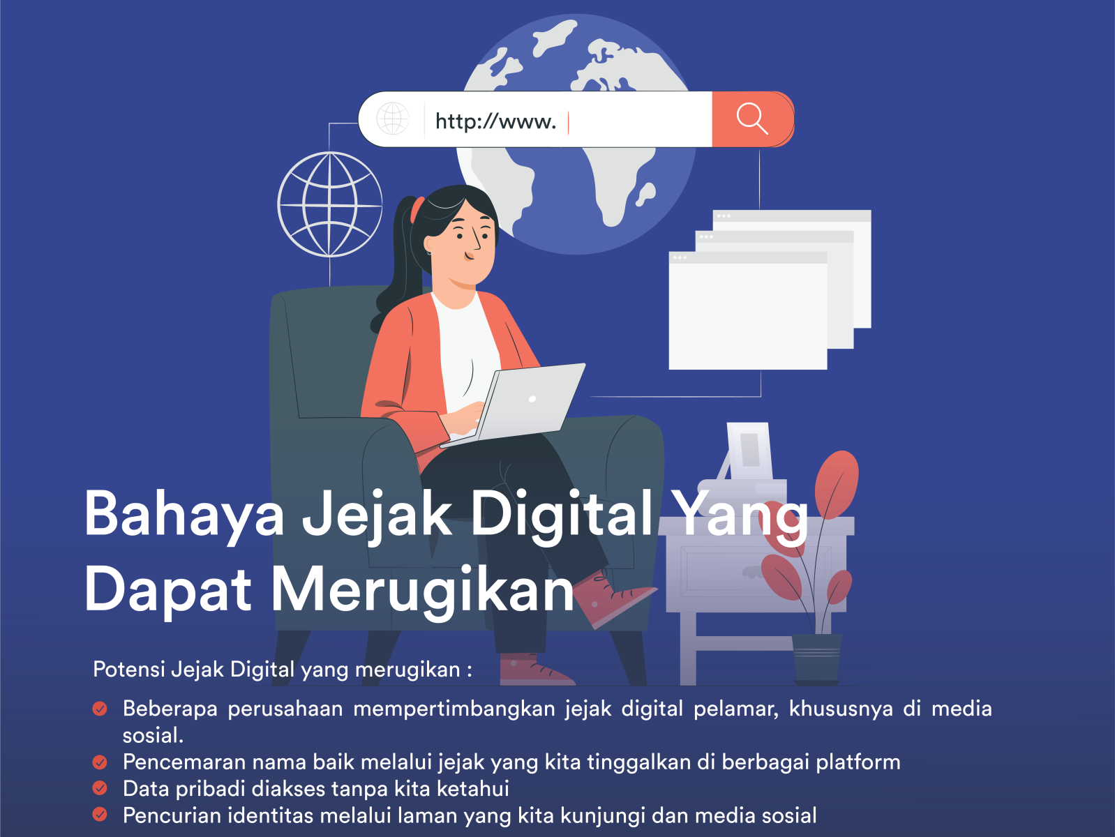 Bahaya Jejak Digital by Taufik Ismail on Dribbble