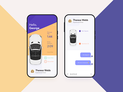 Ride Sharing App Ui Ux Design