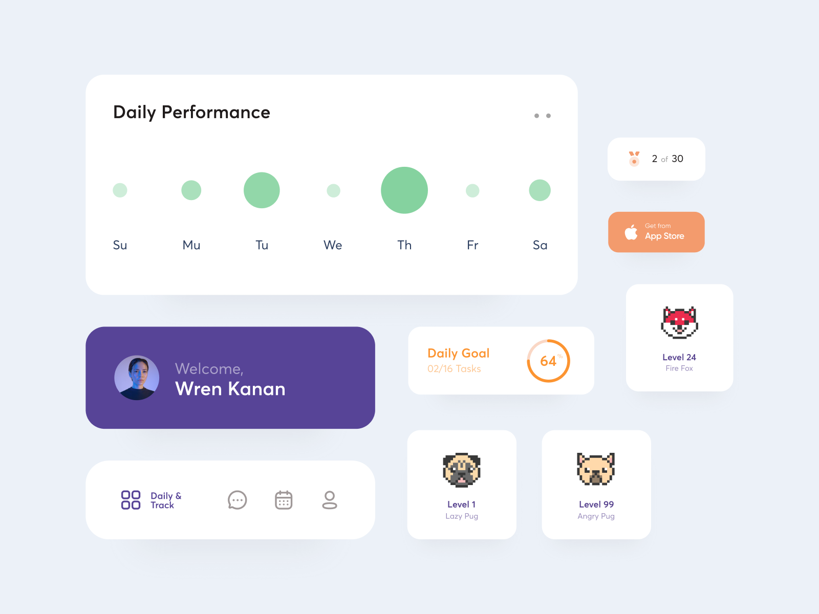 UI Elements / Components by Vasile Labici on Dribbble