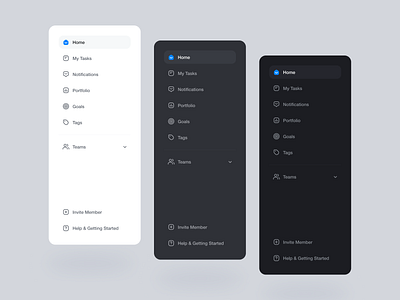 Checkret: Desktop Navigation Color Themes app black dark dark app dark theme dark ui darkmode dashboard design interface light mobile product design ui ux web design website