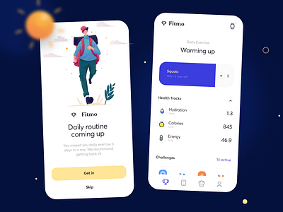 Fitmo 🏅- Fitness and health tracking app