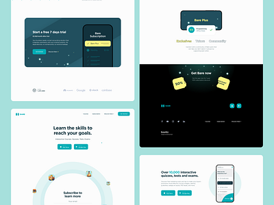 Bare - website UX/UI animation branding dashboard design development footer hero icons illustration interaction interface landing mobile nav navbar page typography web design webdesign website