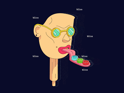 bliss bliss graphic design illustration minimal pill vector illustration