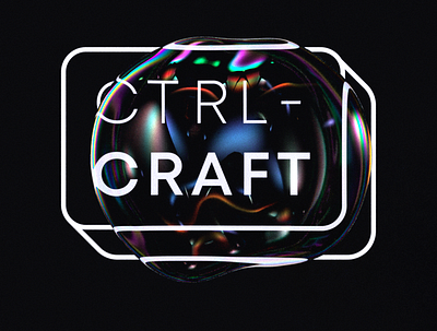 Ctrl-Craft branding bubble graphic design logo minimal