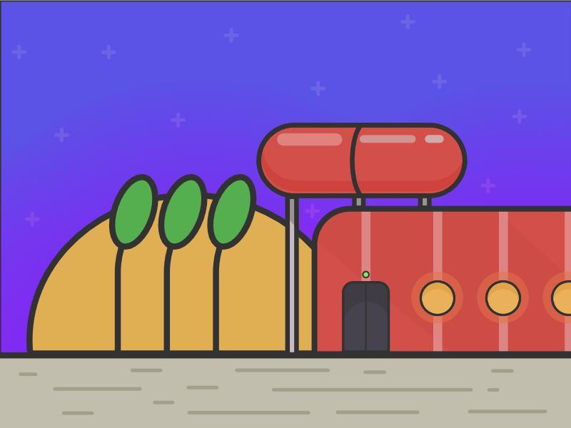Landscape Alpha red pill illustration line