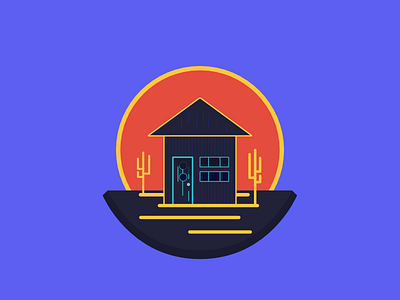 Playing around affinity house illustration line vector