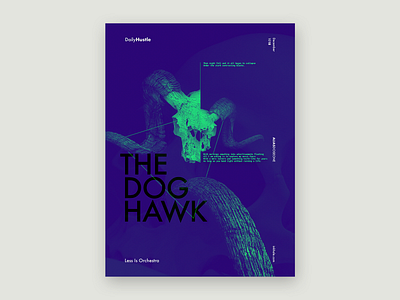 The Doghawk collage design graphic design layout lyrics music poster typography