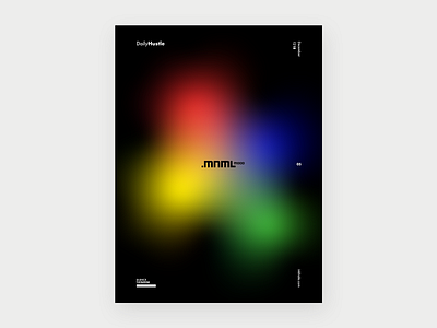 Mnml Mood gradient minimal poster type