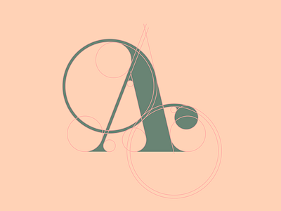 Letter A Construction design typography