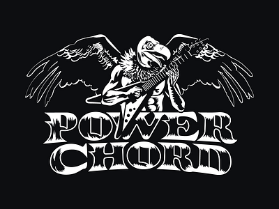 Power Chord african animals chord guitar logo metal music power vulture wings
