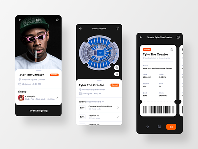 App Concept For Booking Tickets
