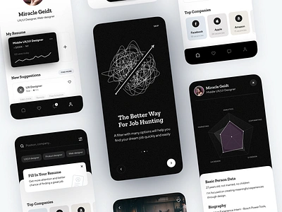 Hiring Platform App Concept app app design application career careers page design employers employment hiring platform interface job job application job board job listing platform skills ui user interface ux vacancies