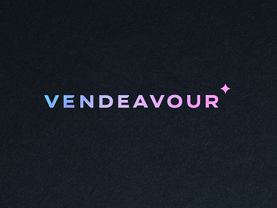 vendeavour logo brand branding design endeavour gradient logo logotype navigation polaris sea shipnavigation star technology typography