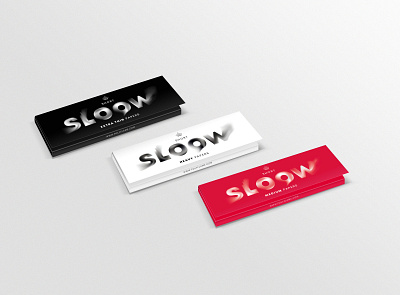 Sloow Premium Quality Rolling Papers cigarette design logo packagingdesign papers rolling smoke smoking typography