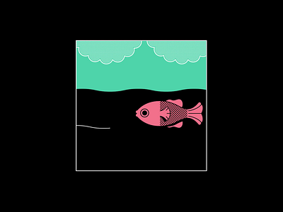 FISH WORKER aftereffects animation 2d fish illustration motiongraphics vector