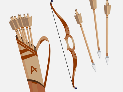 Flat Design Archery