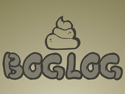 BogLog Logo app brown logo media poo social
