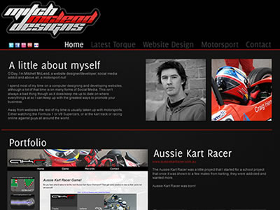Mitchell McLeod Design design red website wordpress