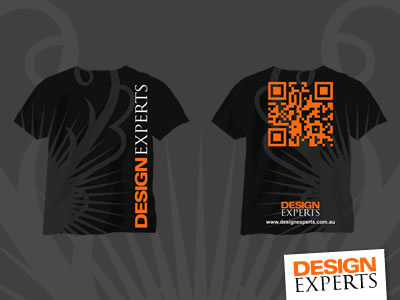 Design Experts T-Shirt 99designs orange qr code shirt t shirt